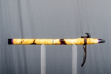 Yellow Cedar Burl Native American Flute, Minor, Low E-4, #N28I (12)